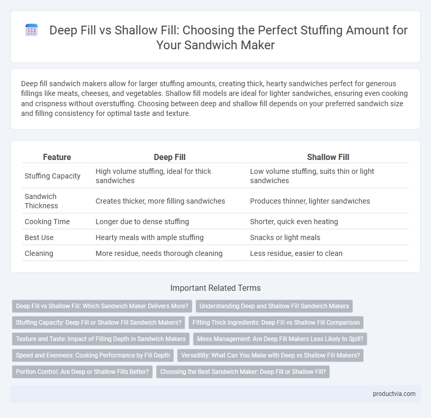 Deep Fill vs Shallow Fill: Choosing the Perfect Stuffing Amount for Your Sandwich Maker