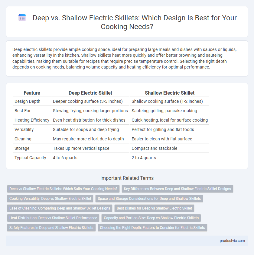 Deep vs. Shallow Electric Skillets: Which Design Is Best for Your Cooking Needs?