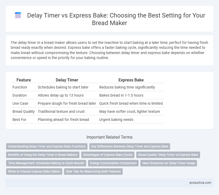 Delay Timer vs Express Bake: Choosing the Best Setting for Your Bread Maker