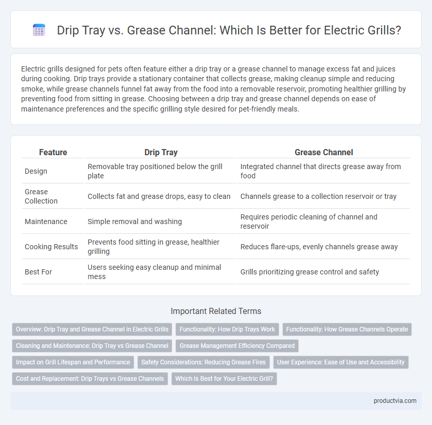 Drip Tray vs. Grease Channel: Which Is Better for Electric Grills?