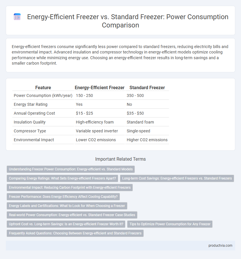 Energy-Efficient Freezer vs. Standard Freezer: Power Consumption Comparison