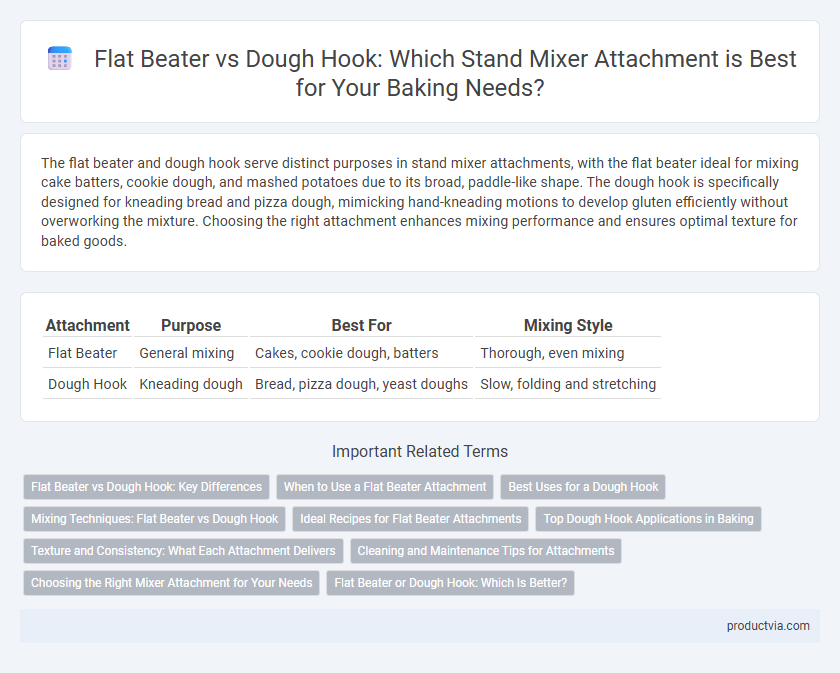 Flat Beater vs Dough Hook: Which Stand Mixer Attachment is Best for Your Baking Needs?