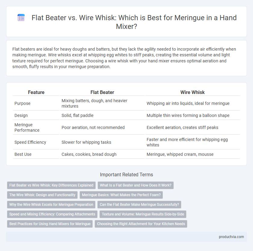 Flat Beater vs. Wire Whisk: Which is Best for Meringue in a Hand Mixer?