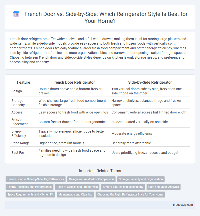 French Door vs. Side-by-Side: Which Refrigerator Style Is Best for Your Home?