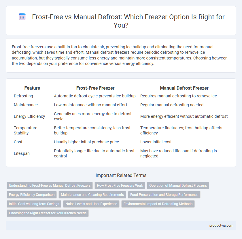 Frost-Free vs Manual Defrost: Which Freezer Option Is Right for You?