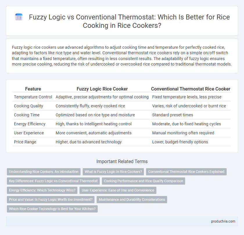 Fuzzy Logic vs Conventional Thermostat: Which Is Better for Rice Cooking in Rice Cookers?