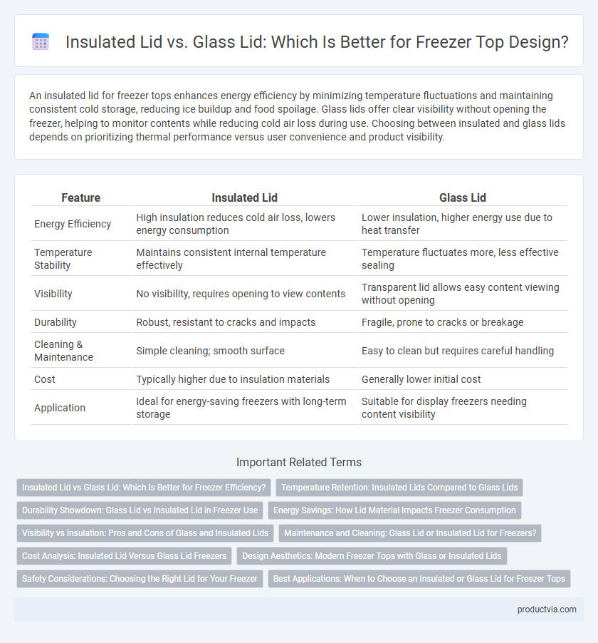 Insulated Lid vs. Glass Lid: Which Is Better for Freezer Top Design?