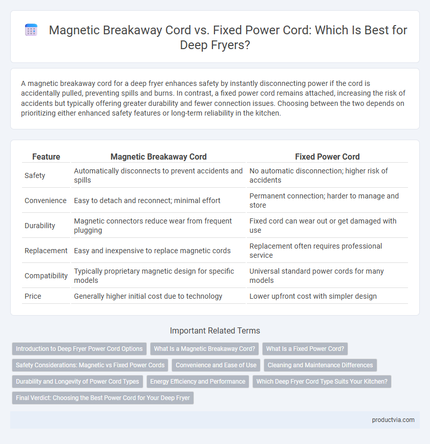 Magnetic Breakaway Cord vs. Fixed Power Cord: Which Is Best for Deep Fryers?