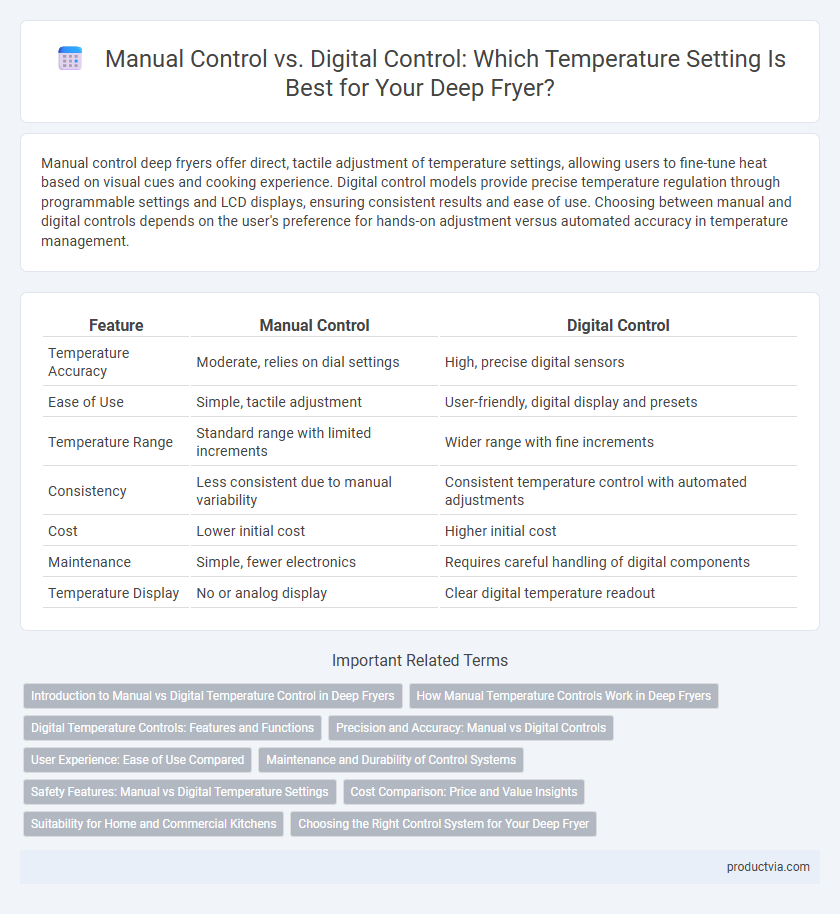 Manual Control vs. Digital Control: Which Temperature Setting Is Best for Your Deep Fryer?