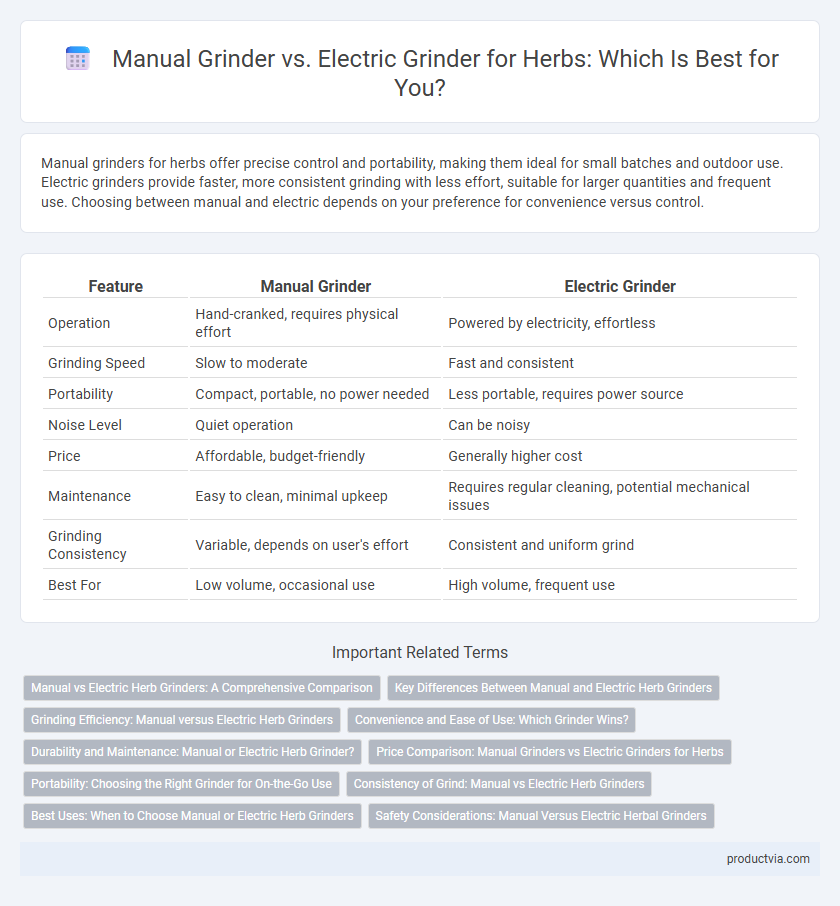 Manual Grinder vs. Electric Grinder for Herbs: Which Is Best for You?