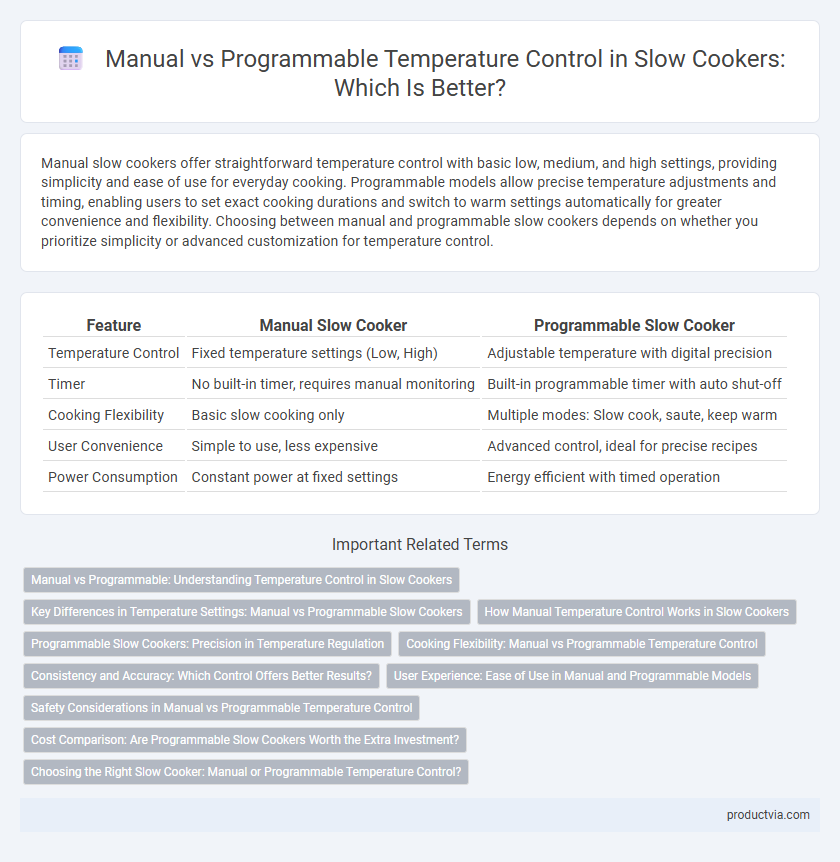 Manual vs Programmable Temperature Control in Slow Cookers: Which Is Better?