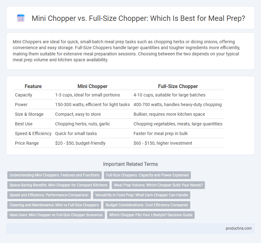 Mini Chopper vs. Full-Size Chopper: Which Is Best for Meal Prep?