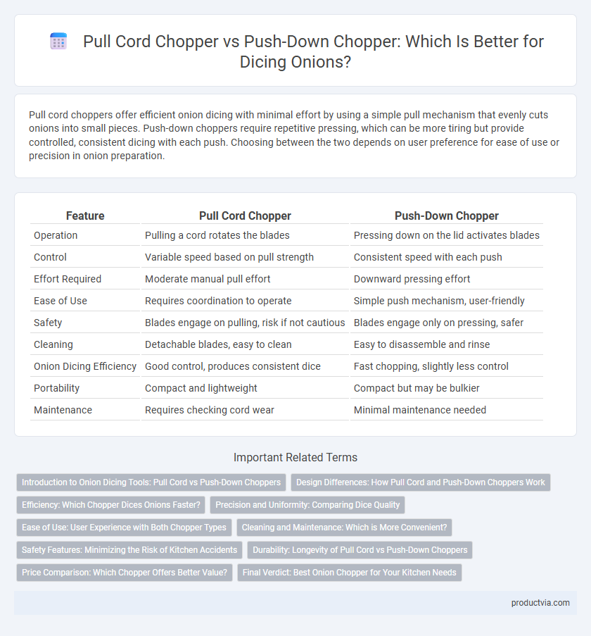 Pull Cord Chopper vs Push-Down Chopper: Which Is Better for Dicing Onions?