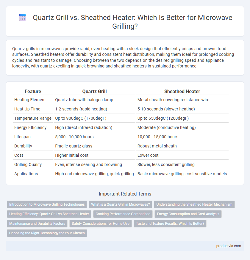 Quartz Grill vs. Sheathed Heater: Which Is Better for Microwave Grilling?