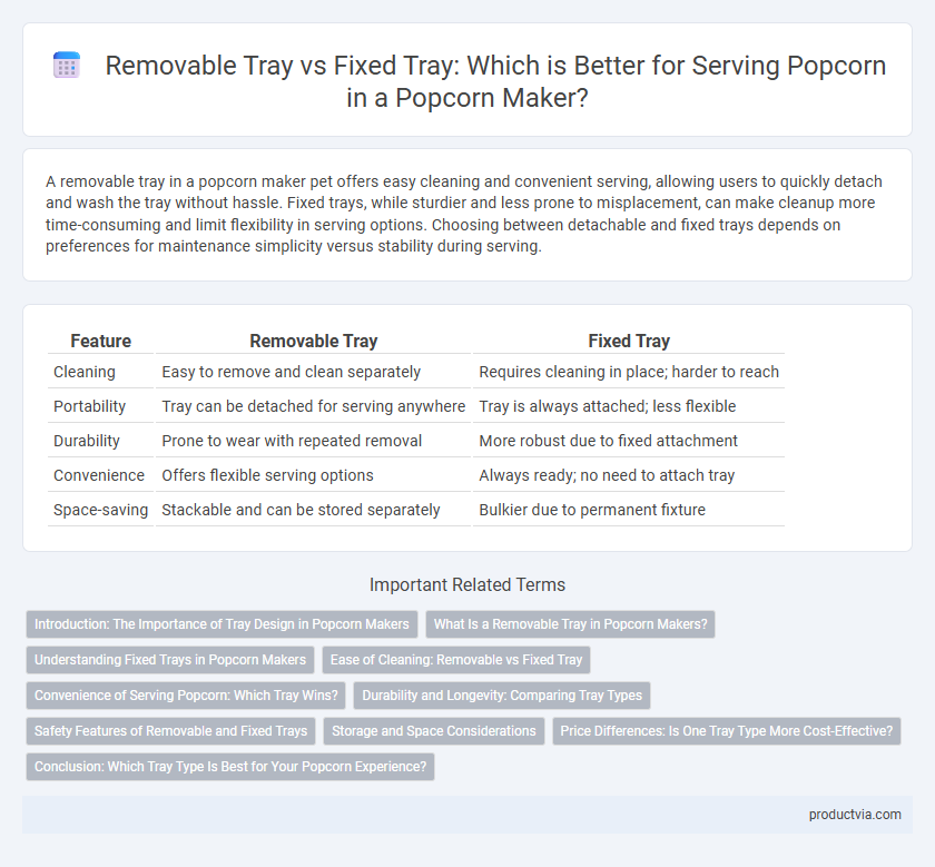 Removable Tray vs Fixed Tray: Which is Better for Serving Popcorn in a Popcorn Maker?