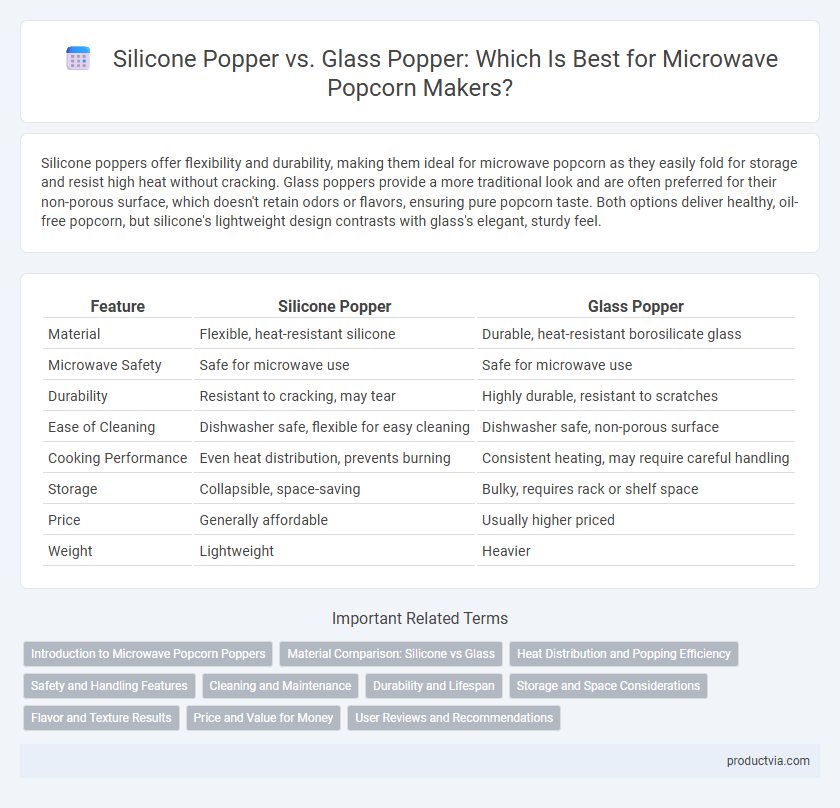 Silicone Popper vs. Glass Popper: Which Is Best for Microwave Popcorn Makers?