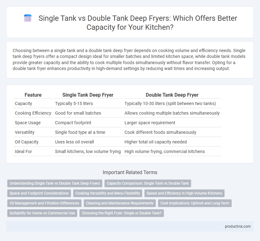 Single Tank vs Double Tank Deep Fryers: Which Offers Better Capacity for Your Kitchen?