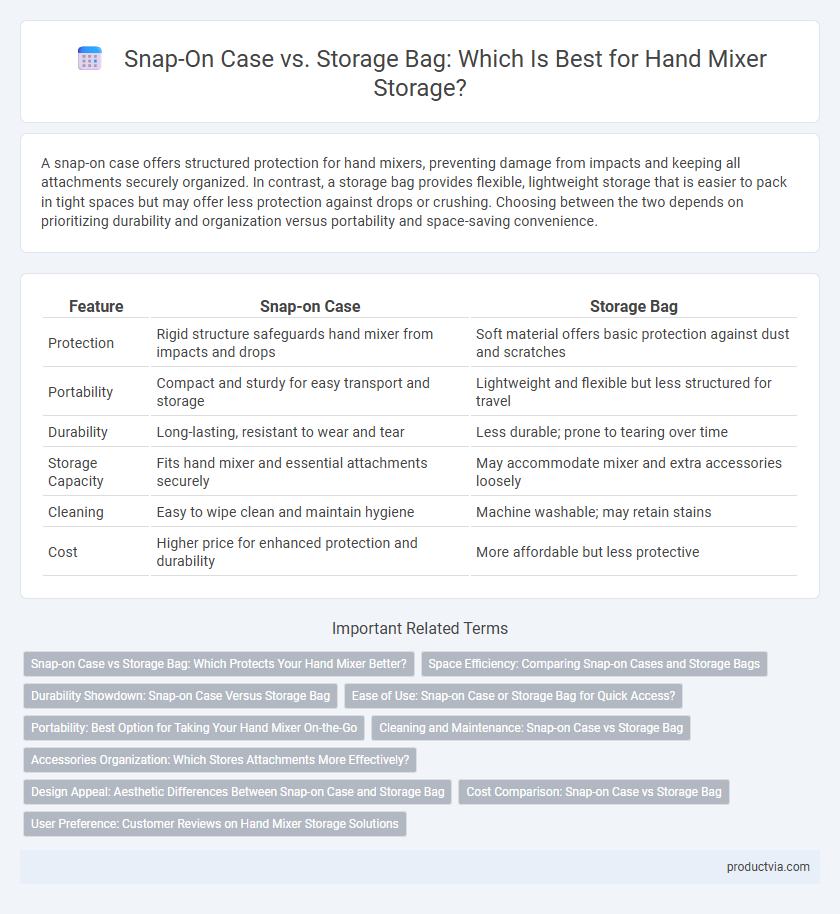 Snap-On Case vs. Storage Bag: Which Is Best for Hand Mixer Storage?