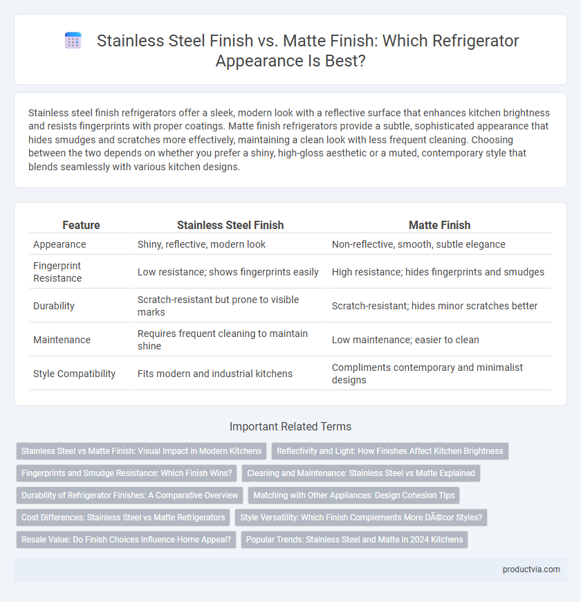 Stainless Steel Finish vs. Matte Finish: Which Refrigerator Appearance Is Best?