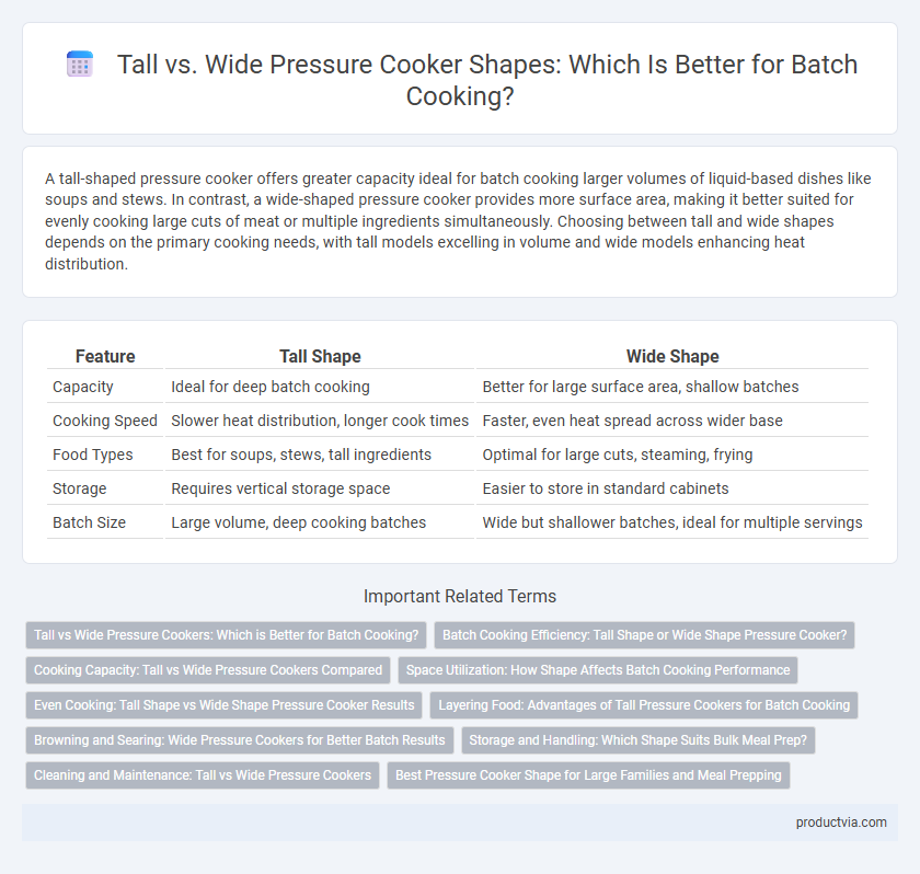 Tall vs. Wide Pressure Cooker Shapes: Which Is Better for Batch Cooking?