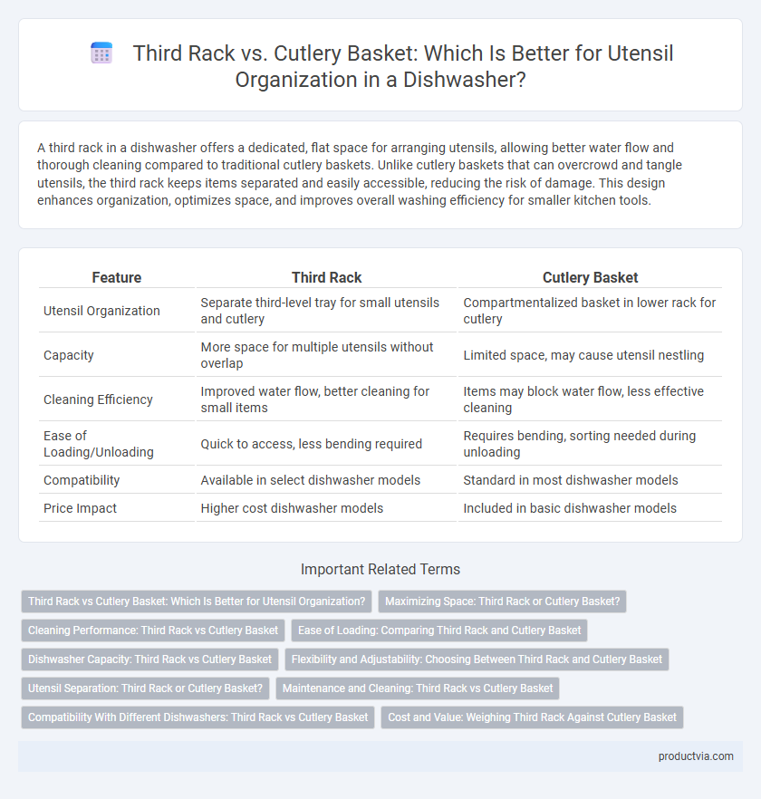 Third Rack vs. Cutlery Basket: Which Is Better for Utensil Organization in a Dishwasher?