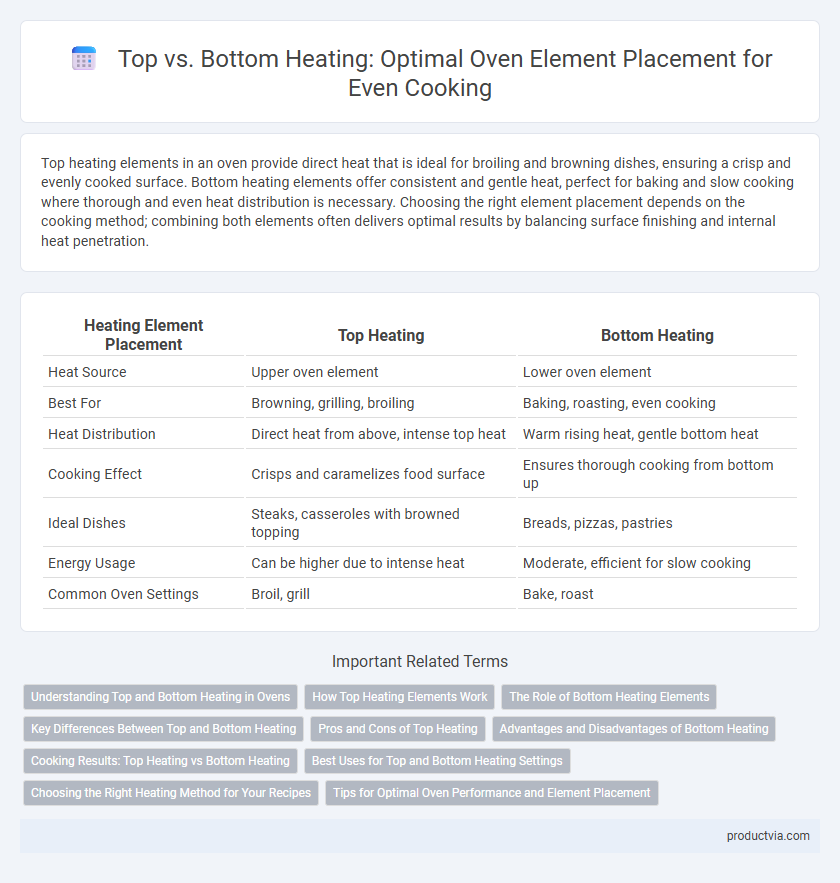Top vs. Bottom Heating: Optimal Oven Element Placement for Even Cooking