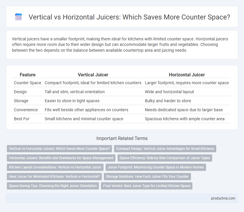 Vertical vs Horizontal Juicers: Which Saves More Counter Space?