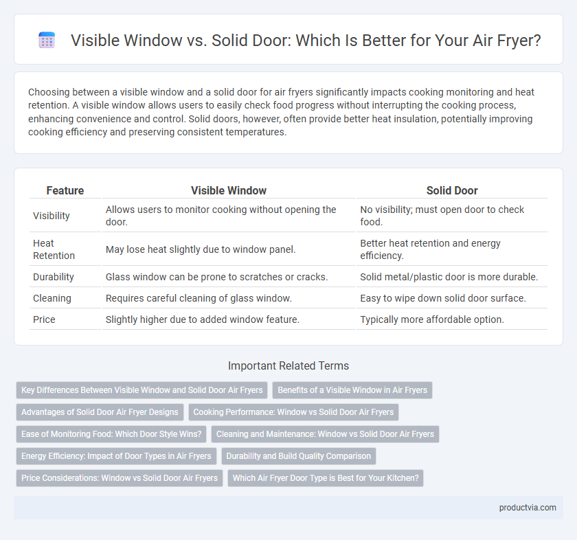 Visible Window vs. Solid Door: Which Is Better for Your Air Fryer?