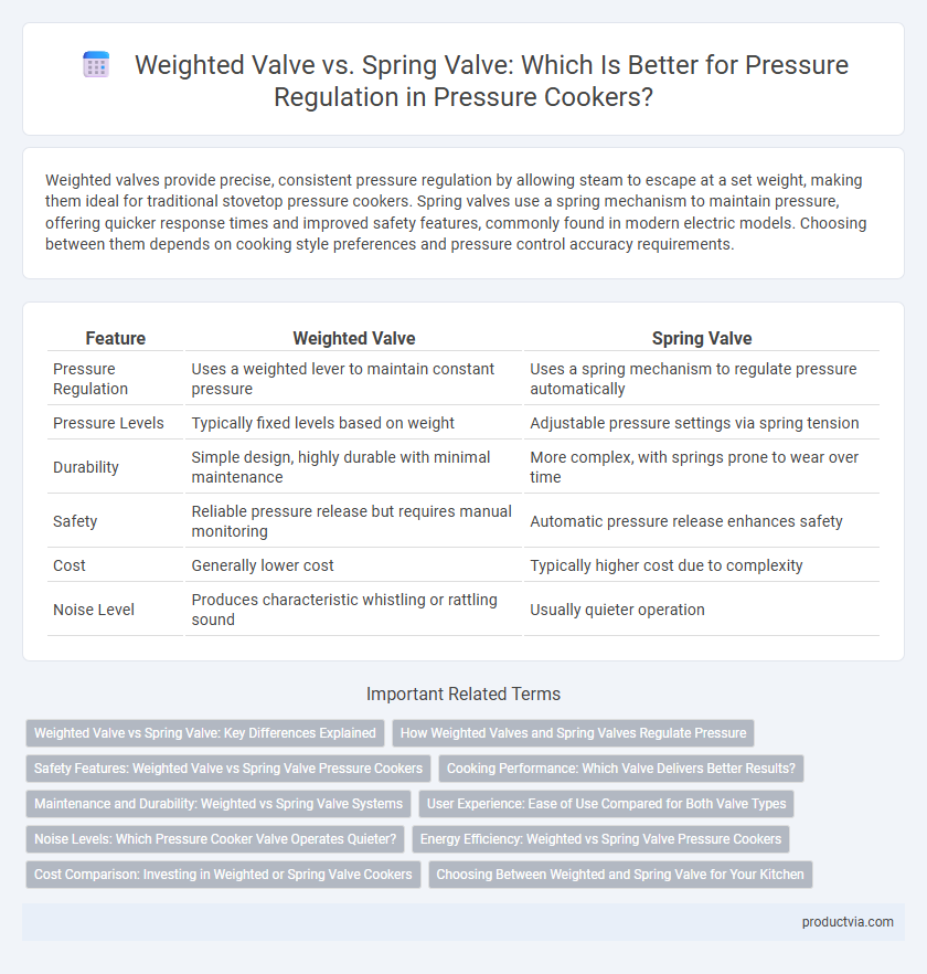 Weighted Valve vs. Spring Valve: Which Is Better for Pressure Regulation in Pressure Cookers?