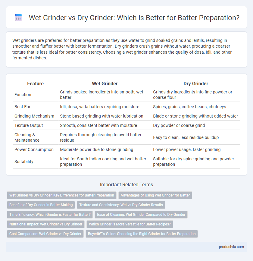 Wet Grinder vs Dry Grinder: Which is Better for Batter Preparation?