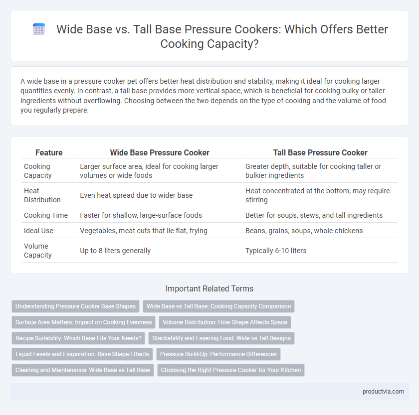 Wide Base vs. Tall Base Pressure Cookers: Which Offers Better Cooking Capacity?