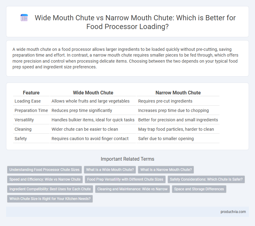 Wide Mouth Chute vs Narrow Mouth Chute: Which is Better for Food Processor Loading?