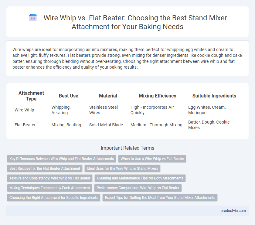 Wire Whip vs. Flat Beater: Choosing the Best Stand Mixer Attachment for Your Baking Needs