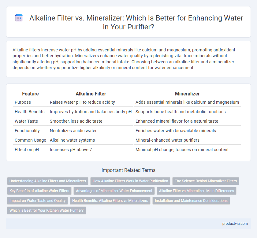 Alkaline Filter vs. Mineralizer: Which Is Better for Enhancing Water in Your Purifier?
