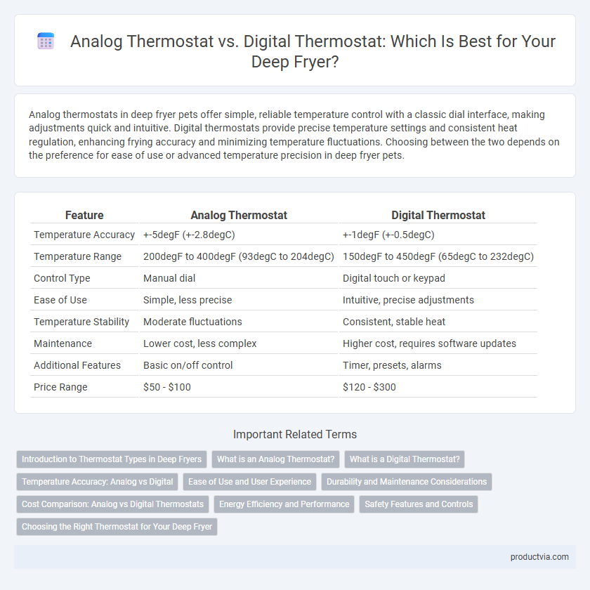 Analog Thermostat vs. Digital Thermostat: Which Is Best for Your Deep Fryer?