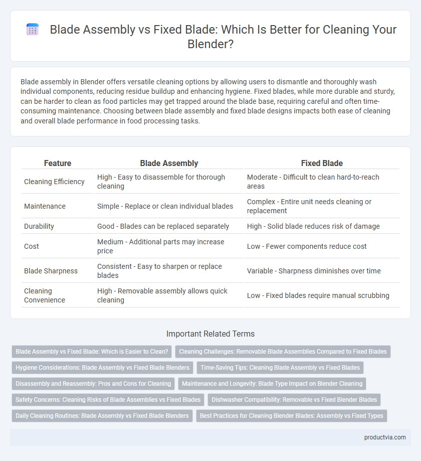 Blade Assembly vs Fixed Blade: Which Is Better for Cleaning Your Blender?