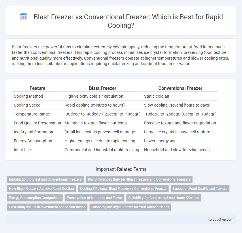 Blast Freezer vs Conventional Freezer: Which is Best for Rapid Cooling?