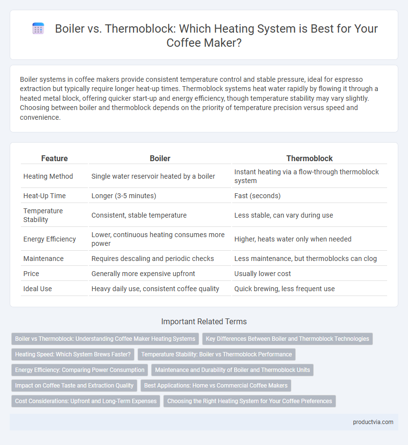 Boiler vs. Thermoblock: Which Heating System is Best for Your Coffee Maker?