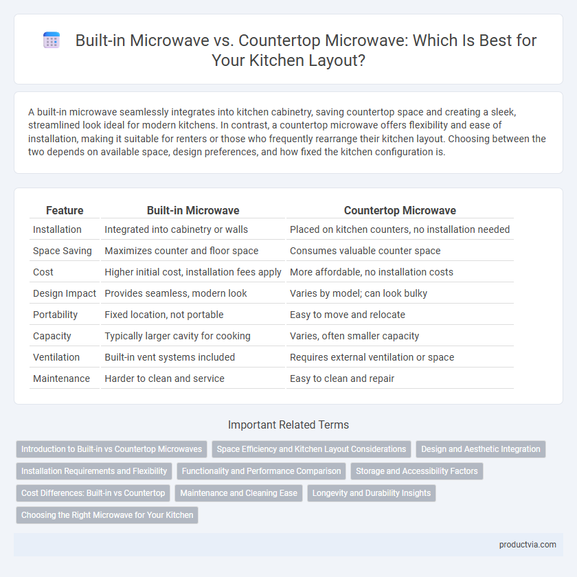 Built-in Microwave vs. Countertop Microwave: Which Is Best for Your Kitchen Layout?