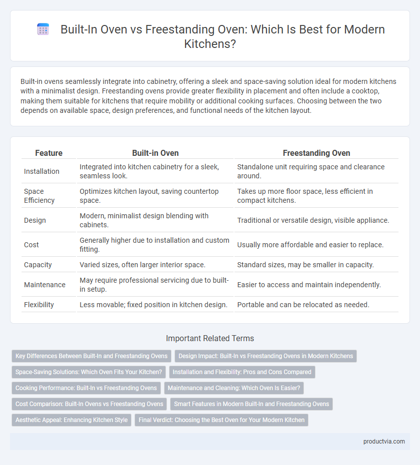 Built-In Oven vs Freestanding Oven: Which Is Best for Modern Kitchens?