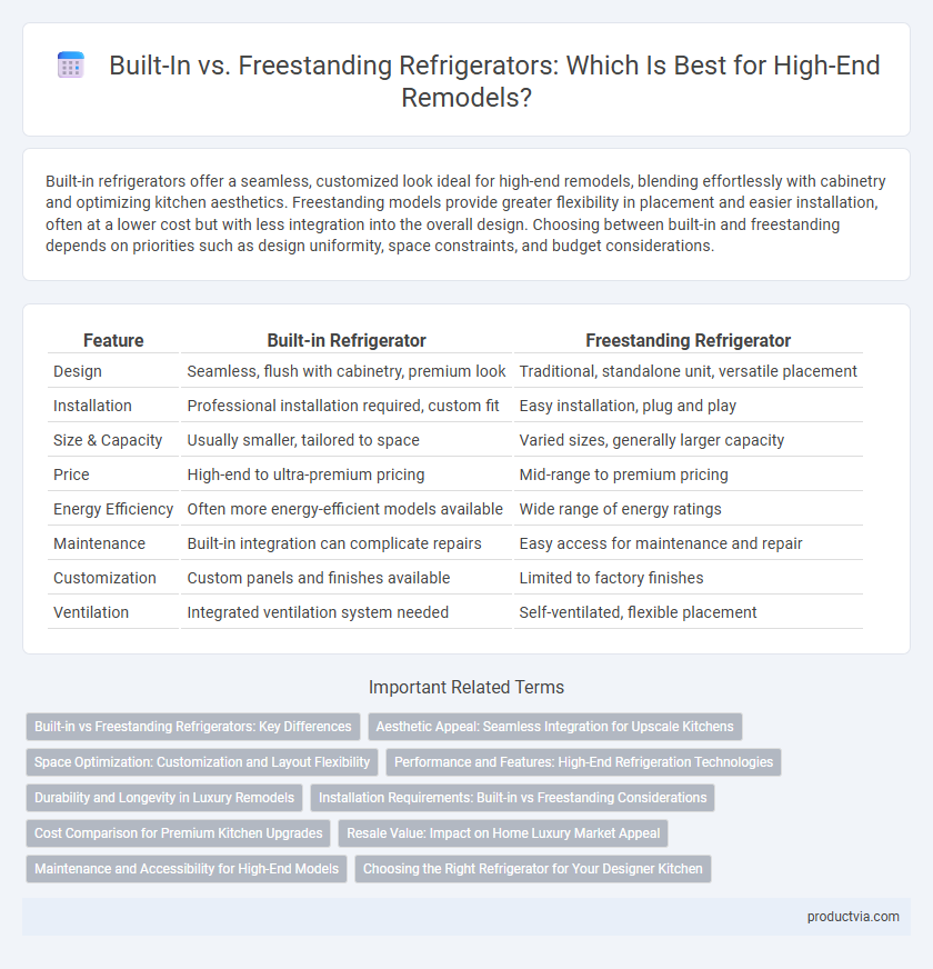 Built-In vs. Freestanding Refrigerators: Which Is Best for High-End Remodels?