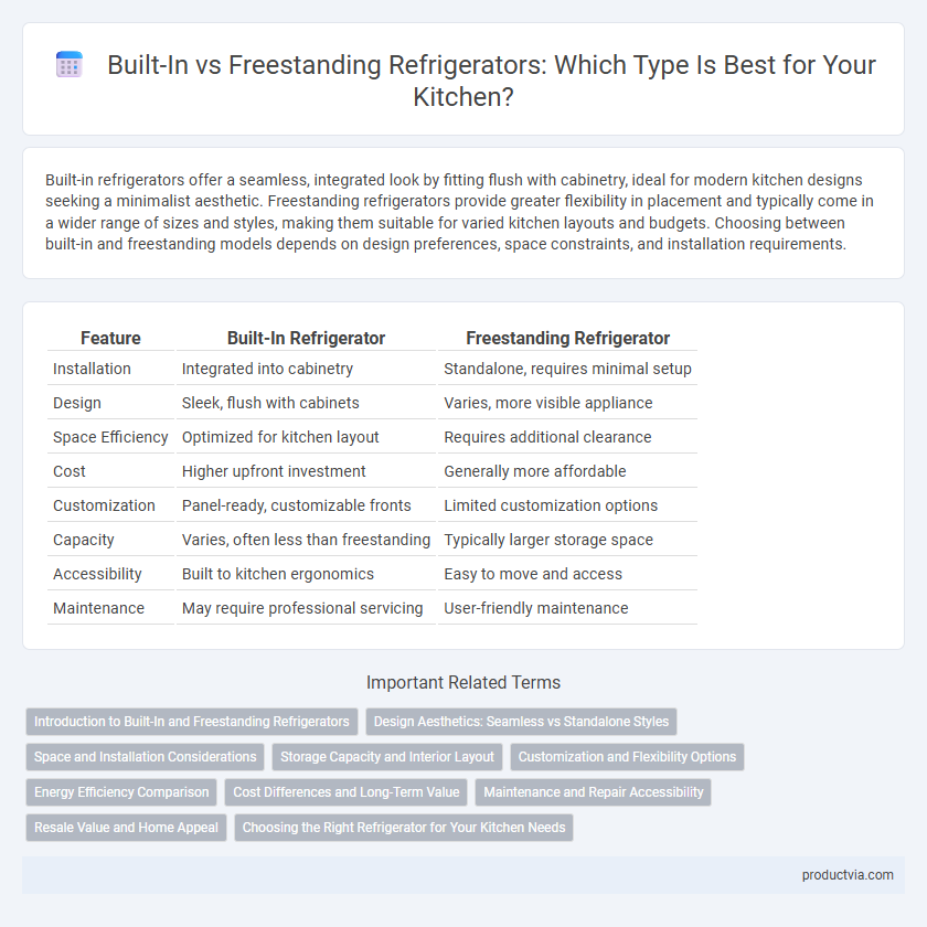 Built-In vs Freestanding Refrigerators: Which Type Is Best for Your Kitchen?