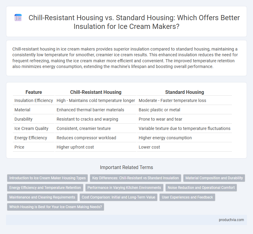 Chill-Resistant Housing vs. Standard Housing: Which Offers Better Insulation for Ice Cream Makers?