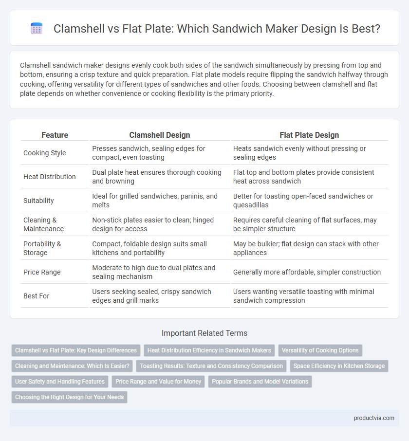 Clamshell vs Flat Plate: Which Sandwich Maker Design Is Best?