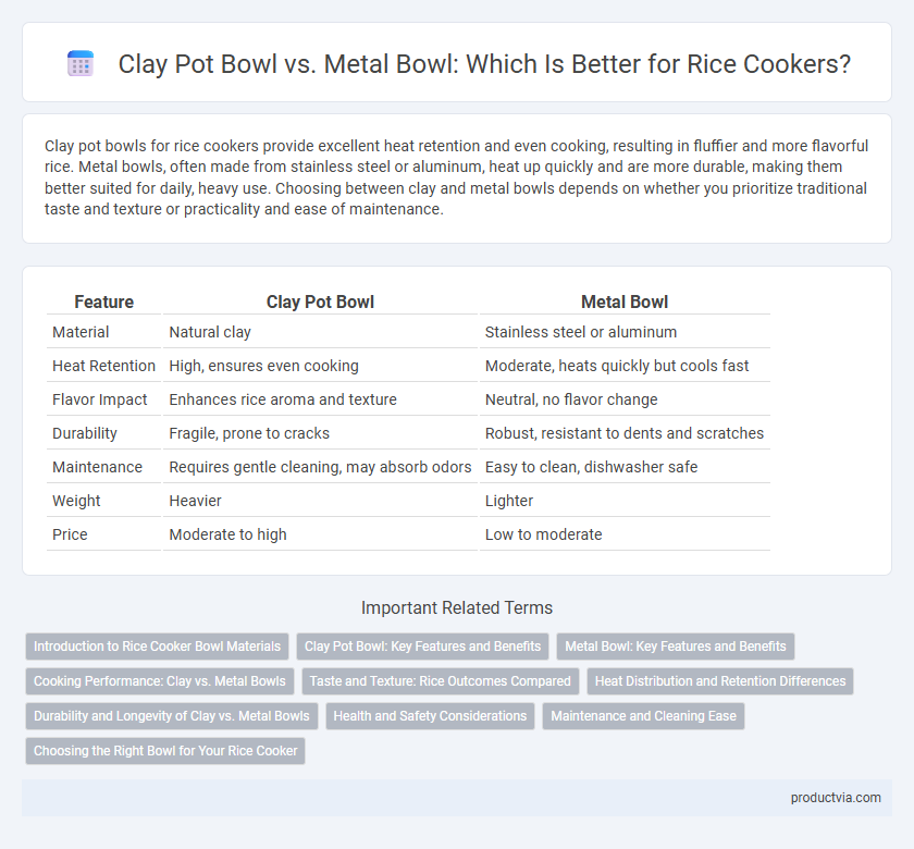 Clay Pot Bowl vs. Metal Bowl: Which Is Better for Rice Cookers?