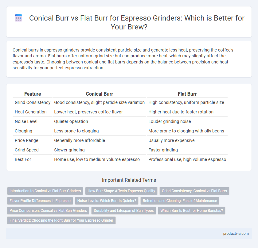Conical Burr vs Flat Burr for Espresso Grinders: Which is Better for Your Brew?