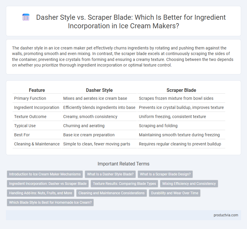 Dasher Style vs. Scraper Blade: Which Is Better for Ingredient Incorporation in Ice Cream Makers?