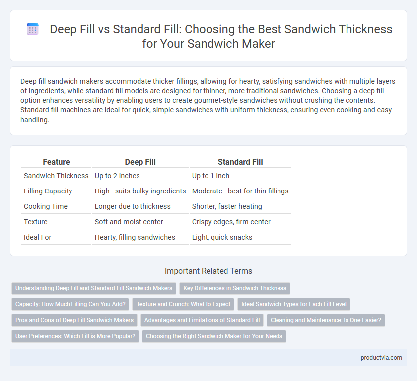 Deep Fill vs Standard Fill: Choosing the Best Sandwich Thickness for Your Sandwich Maker