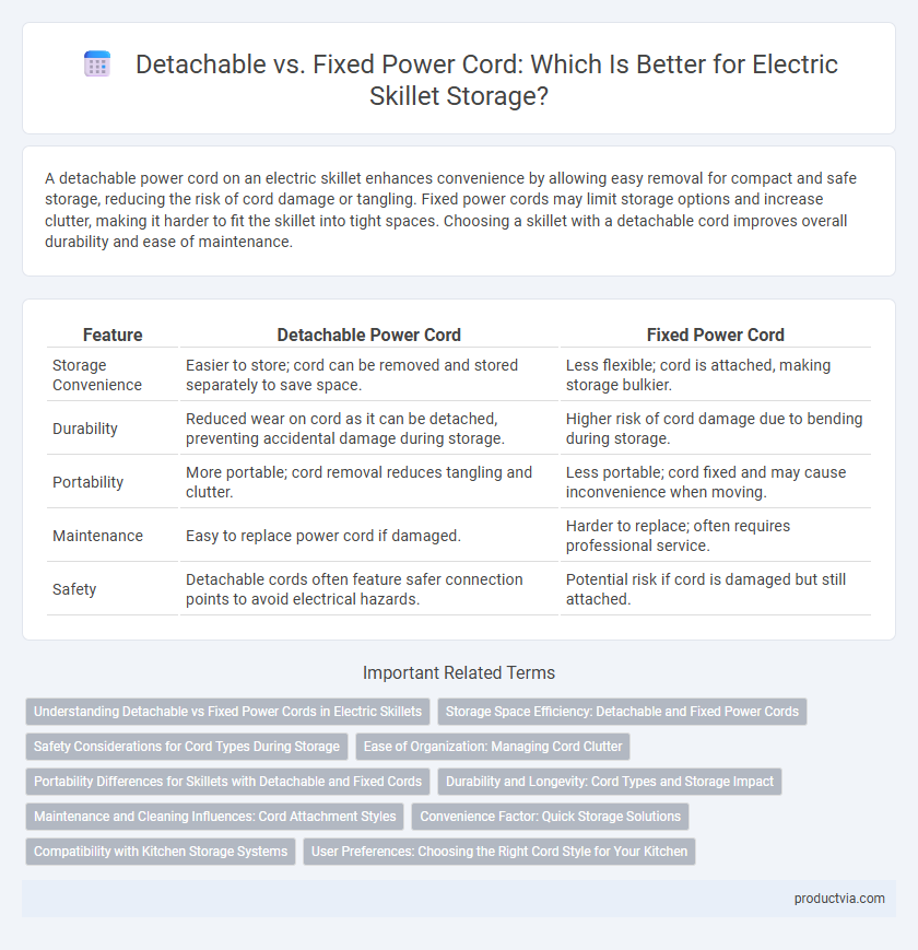 Detachable vs. Fixed Power Cord: Which Is Better for Electric Skillet Storage?