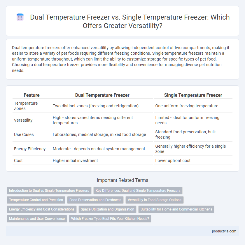 Dual Temperature Freezer vs. Single Temperature Freezer: Which Offers Greater Versatility?